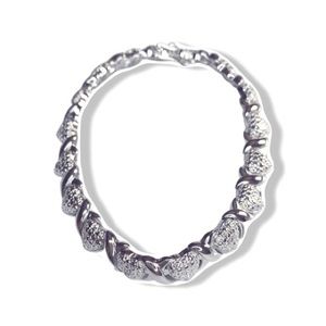 Kohls Silver Heart Linked Bracelet